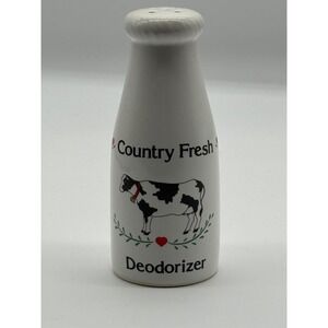 Vintage Country Fresh Cow Deodorizer Ceramic Farmhouse Kitchen Decor